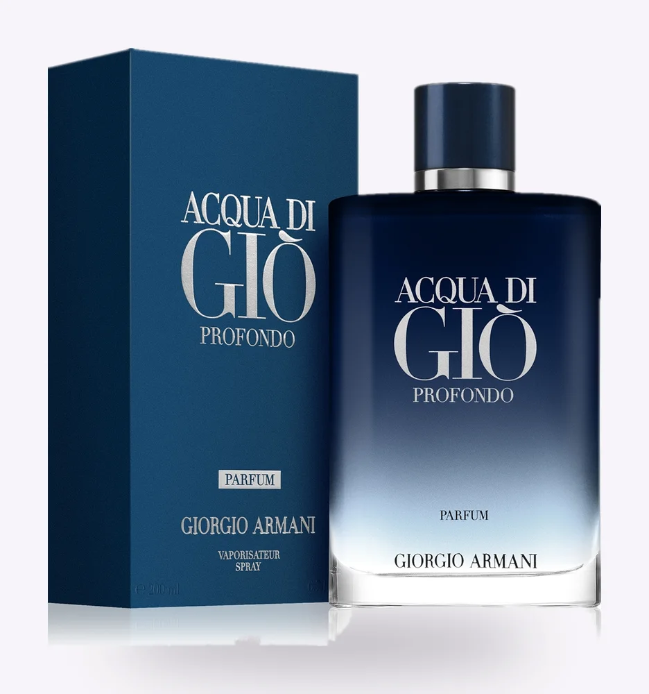 Cutia și flaconul Armani Acqua di Giò Profondo Parfum